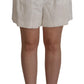 Elegant High Waist White Culotte Shorts