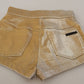 Gold High Waist Hot Pants Shorts