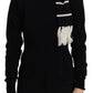 Elegant Black Cashmere Turtleneck Sweater