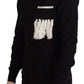 Elegant Black Cashmere Turtleneck Sweater