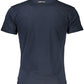 Blue Cotton Men T-Shirt