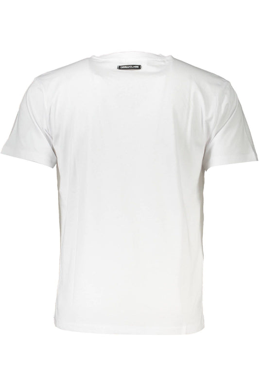 White Cotton Men T-Shirt