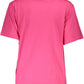 Pink Cotton Women T-Shirt