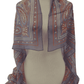 Stonewash Modal Silk Paisley Print Jacquard Scarf