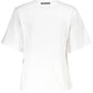 White Cotton Women T-Shirt