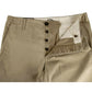 Light Brown Washed Cotton Pant Gucci Print