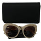 Beige Chic Acetate Women's Sunglasses