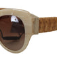 Beige Chic Acetate Women's Sunglasses