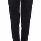 Sleek Black Slim Leg Designer Jeans