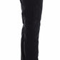 Sleek Black Slim Leg Designer Jeans