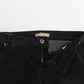 Sleek Black Slim Leg Designer Jeans