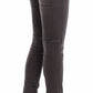 Chic Gray Slim Leg Jeans - Elegance Meets Comfort