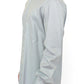 Elegance Unleashed Gray Casual Button-Front Shirt