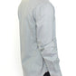 Elegance Unleashed Gray Casual Button-Front Shirt