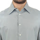 Elegance Unleashed Gray Casual Button-Front Shirt