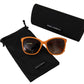 Chic Orange Round Sunglasses for Women