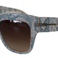 Blue Lace Acetate Rectangle DG4231 Shades Sunglasses