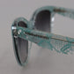 Blue Lace Acetate Crystal Round DG4190 Sunglasses