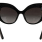 Black Gold Sequin Butterfly Polarized DG4326 Sunglasses