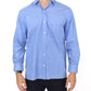 Dapper Blue Cotton Dress Shirt for Men