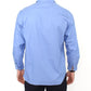 Dapper Blue Cotton Dress Shirt for Men