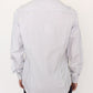 Elegant White and Gray Striped Cotton Shirt