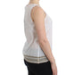 Elegant White Bow-Detailed Sleeveless Top