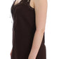 Chic Brown Tunic Cotton Dress Top