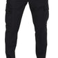 Elegant Checkered Slim Fit Cargo Pants