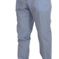 Elegant Slim Fit Chinos In Light Blue