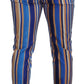 Sleek Striped Slim Fit Chinos