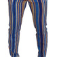 Sleek Striped Slim Fit Chinos