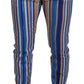 Sleek Striped Slim Fit Chinos