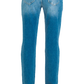 Chic Distressed Straight Leg Jeans