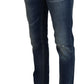 Elegant Slim Fit Italian Denim Jeans