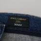 Elegant Slim Fit Italian Denim Jeans