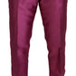 Elegant Slim Fit Formal Dress Pants in Pink