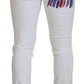 Elegant Slim Fit White Skinny Jeans