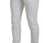 Elegant Slim Fit White Skinny Jeans