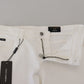 Elegant Slim Fit White Skinny Jeans