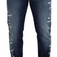 Elegant Blue Wash Regular Fit Jeans