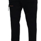 Elegant Black Loose Fit Italian Jeans