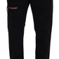 Elegant Black Loose Fit Italian Jeans