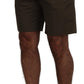 Elegant Green Cotton Chino Shorts