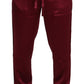 Silk Lounge Pants in Bordeaux