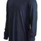 Sophisticated Silk Polo Sweater in Blue