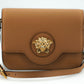 Elegant Calf Leather Shoulder Bag in Brown