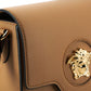 Elegant Calf Leather Shoulder Bag in Brown