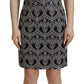 Elegant Jacquard Bodycon Shift Dress