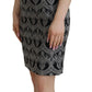 Elegant Jacquard Bodycon Shift Dress